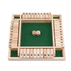 Juego de Mesa de Madera Educativo y Ecológico para Entretenimiento Familiar, 4 Jugadores, Shut Box, Portátil, para Interacción entre Padres e Hijos - Product Image 2