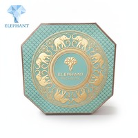 Boîte à dragées personnalisée haut de gamme pour mariage ou Saint-Valentin, bleu sarcelle, gaufrée, pour chocolats, desserts, cadeaux, boîte rigide en carton