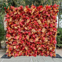 Mur de roses artificielles blanches haut de gamme sur mesure de 2,4 m pour décorations de mariage, événements de remise des diplômes et fête des Mères