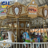Manège forain à 36 places avec rotation électrique pour projets de manèges de parcs d'attractions et applications commerciales