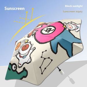 Nouveauté : Parapluie Enfant Entièrement Automatique Anti-UV (70%) avec Motif Dessin Animé Adorable, Protection Pluie et Soleil, Personnalisable avec Logo pour Adultes - Product Image 4
