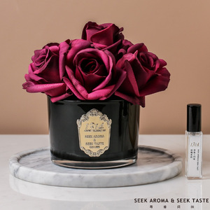 1314 Rosas Preservadas, Flores Artificiales Rojas, Decoración Redonda para Mesa, Regalo de San Valentín, Aroma Elegante, Larga Duración, 3-5 Años - Product Image 4