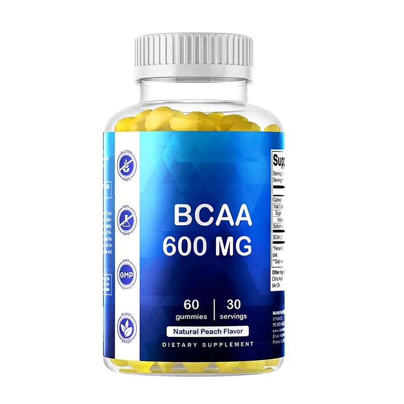 لصالة الألعاب الرياضية بروتين أميني نمو العضلات بالأحماض الأمينية BCAA gummies بفيتامين B12