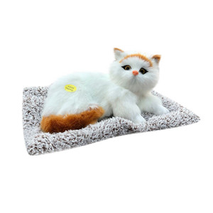 Peluche réaliste super douce en forme de chat, avec <span class=keywords><strong>charbon</strong></span> de bambou purifiant au <span class=keywords><strong>charbon</strong></span> <span class=keywords><strong>actif</strong></span>, poupée chat couché - Product Image 3