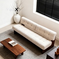 Ensemble de canapés en bois massif de style nordique moderne pour salon et balcon, canapé simple, fauteuil inclinable pour la détente et les loisirs