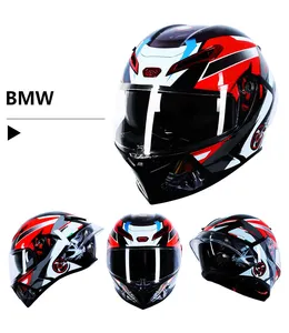 Полнолицевые мотоциклетные шлемы OEM DOT с двойным козырьком Casco De Moto с большим хвостом, пинлок, мотоциклетный шлем, мотоциклетный шлем