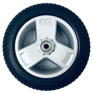 Rueda Giratoria <span class=keywords><strong>de</strong></span> 8 Pulgadas <span class=keywords><strong>para</strong></span> <span class=keywords><strong>Silla</strong></span> <span class=keywords><strong>de</strong></span> <span class=keywords><strong>Ruedas</strong></span>, Neumático <span class=keywords><strong>de</strong></span> <span class=keywords><strong>Goma</strong></span> y Nylon, Capacidad <span class=keywords><strong>de</strong></span> Carga <span class=keywords><strong>de</strong></span> 50 kg, Rodamiento 608ZZ - Product Image 1