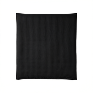 Housse de couette Vianney ultra-fine 100% polyester, noir et gris uni, réversible, literie moderne pour la maison, toutes saisons, lavable en machine - Product Image 1