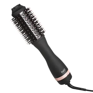 Multi Hot Air Hair Brush Blow Dryer Styler With Negative Ion For All Hair