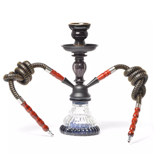 Narghilè in Vetro 2026 a Doppio Tubo con 2 <span class=keywords><strong>Tubi</strong></span>, Scatola Regalo in Ceramica, Design a Specchio Portatile, Ecologico, Durevole, Colorato e Personalizzabile - Product Image 1