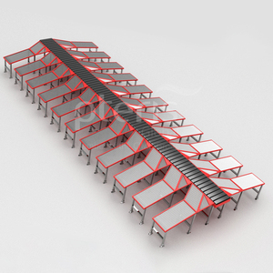 Cimc pteris tuyến tính crossbelt sắp xếp phân loại giải pháp hẹp vành đai phân loại Máy bưu kiện Phân Loại hệ thống vành đai băng tải máy - Product Image 1