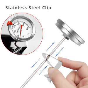 2′′ เครื่องวัดอุณหภูมิแบบไดอัล 12′′ ยาวสแตนเลสสตีลทําอาหารเนื้อลูกอมเครื่องวัดอุณหภูมิทอดลึกสําหรับย่างตุรกีบาร์บีคิว - Product Image 6