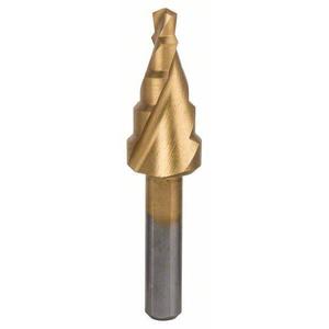BOSCH - 2608587429 HSS-Foret étagé TiN avec 3 tiges plates-EAN 3165140630238 DRILL BITS STEP DRILL - Product Image 1