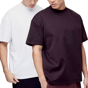 Custom <b>T</b>-<b>shirt</b> 240 GSM Cotton Short Sleeve Mock Neck Graphic Print <b>White</b> Color Streetwear Blank Design Tee Quality Men <b>T</b> <b>Shirt</b> - Product Image 1