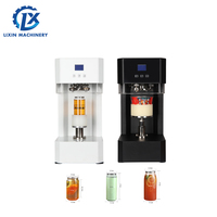Selladora de latas semiautomática, botella de bebida de plástico PET, máquina de sellado de sellador fijo