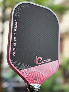 Raquette de pickleball légère EAVX, design long, face en fibre de carbone 3K, noyau en nid d'abeille de 16 mm, réponse rapide, logo personnalisé OEM ODM - Product Image 1