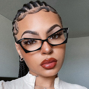 Chống-ánh sáng màu xanh cá nhân full-frame Mèo Mắt in động vật unisex đọc kính khung Châu Âu Mỹ phong cách thanh lịch - Product Image 1