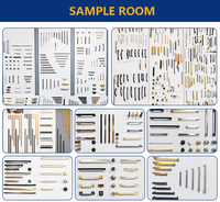 Poignées européennes en laiton brossé antique, de luxe, pour armoires de cuisine, armoires, commodes, tiroirs, boutons de meubles, quincaillerie d'entrée