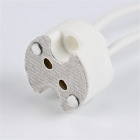 Adaptateur de douille de lampe en céramique GU10 MR16 MR11 GU5.3 G4, 10cm 15cm, connecteur en silicone pour ampoule LED halogène
