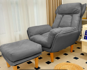 Grand et petit pouf de salon <span class=keywords><strong>en</strong></span> lin, fauteuil lounge, siège, pouf, pouf moelleux, tatami, canapé, salon, chambre à coucher, conversation décontractée - Product Image 6