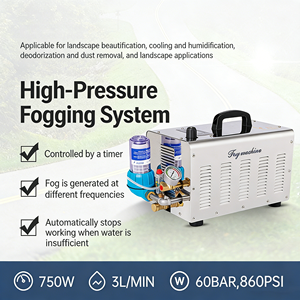 Sistema de Enfriamiento por Nebulización DaringFish de 750W-3.0kW, 860PSI, 60BAR, 3L/min, con Boquilla de Nebulización de Agua, Sistema de Atomización para Exteriores de 10 Bar - Product Image 2