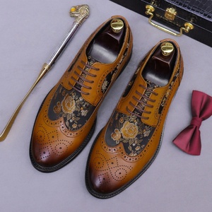 Zapatos Formales de Negocios de Otoño para Hombre y Mujer, Estilo Británico, con Cordones, Brocados y Bordados de Alta Gama - Product Image 3