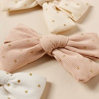 Vente en gros de pinces à cheveux à pois en velours côtelé 17 couleurs Barattes pinces à cheveux pour bébés filles accessoires de cheveux couvre-chef pour bébés