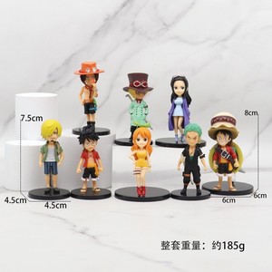 Mini Set de Figuras de Acción de One Piece: Luffy, Zoro, Ace, Nico Robin, Nami, Boa Hancock, Juguetes de PVC, Figuras en Versión Q - Product Image 5