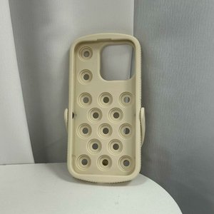 Thoáng Khí Mềm Bìa Lỗ Cho Charms Trường Hợp Điện Thoại Cho 16 15 14 Pro Kẹo Màu Chống Sốc Mềm Điện Thoại Bìa Điện Thoại Di Động Trường Hợp - Product Image 4