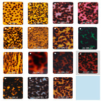 Feuille acrylique moulée en écaille de tortue colorée personnalisée pour armoires de cuisine panneau lumineux de couleur bleu agate feuille acrylique haute brillance