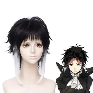 Anime Bungo kaçak köpekler ryrysuke akutagawa Cosplay peruk Synthetic ca sentetik Anime isıya dayanıklı saç