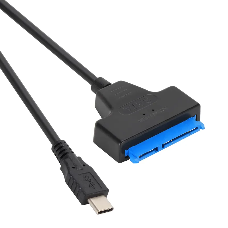 VCOM חם להחלפה כבל כונן קשיח חיצוני מסוג USB מסוג C ל-SATA III מתאם 22 ס""מ עבור SSD HDD בגודל 2.5 אינץ'