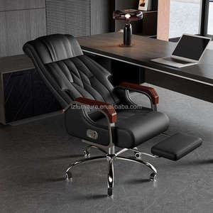 Silla de Oficina Ejecutiva Moderna de Alta Calidad, Ergonómica, Contemporánea, de Cuero y Espuma, para Uso en Escuelas y Hoteles, con Base de Aluminio y Altura Ajustable - Product Image 2