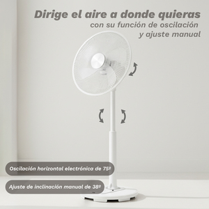 Ventilatore a piantana Grunkel 40 cm con 4 velocità e telecomando - Product Image 6