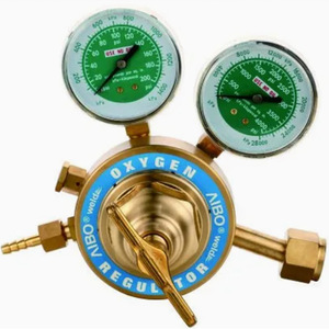Régulateur de pression d'oxygène, vanne de régulation et de réduction de pression de gaz, manomètre d'acétylène, style américain tout en cuivre robuste - Product Image 5