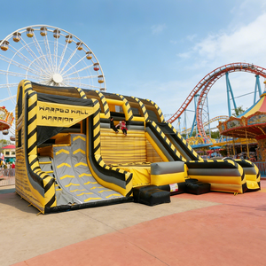 Parcours d'obstacles gonflable Ninja Warrior, jeu de défi Ninja commercial pour enfants et adultes, location pour événements extérieurs et fêtes foraines - Product Image 5