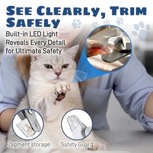 Upgraded 2-in-1 Automatic Electric <b>Dog</b> Nail Grinder and Clipper with Portable Design Battery-Powered USB Charging LED <b>Light</b> - Product Image 5