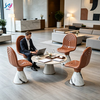 Fauteuil de loisirs sculptural moderne en fibre de verre de luxe - Couleur personnalisable, écologique et durable pour la maison, le bureau, le salon et l'appartement