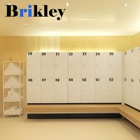 Brikley Bibliothèque Modulaire en Bois Massif pour Salon, Casiers avec Serrure à Clé, Grande Capacité, Écologique, Design Mid-Century, Durable, Personnalisable