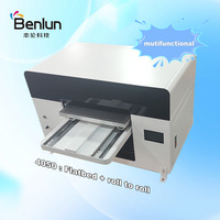 Impresora Benlun 4050 Mini UV de Cama Plana, de Doble Cabezal DX7, Automática, para Cuero y Flexibles/Huevos, 1440DPI, Todo en Uno