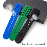 Bracelet de montre en silicone souple de 22 mm avec boucle en acier inoxydable pour montre de sport F1 WAZ2113, bracelet de remplacement pour homme