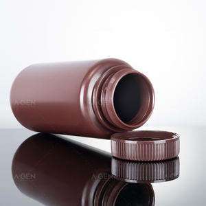 Frasco de reagente âmbar de boca larga de plástico PP para laboratório de amostra química de bioquímica 60ml - Product Image 6