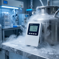 TH6140-PT Enregistreur de données Wi-Fi à écran LCD en plastique pour ultra-basse température OEM/ODM pour la surveillance de l'azote liquide/de la glace sèche en intérieur