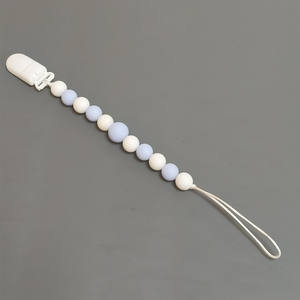 新款婴儿用品塑料鸭嘴夹硅胶珠出牙奶嘴链防摔玩具婴儿出牙 - Product Image 6