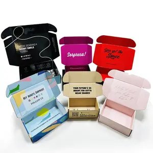 Scatola di spedizione personalizzata all'ingrosso della scatola ondulata di colore dell'imballaggio stampata personalizzata con la scatola postale di logo
