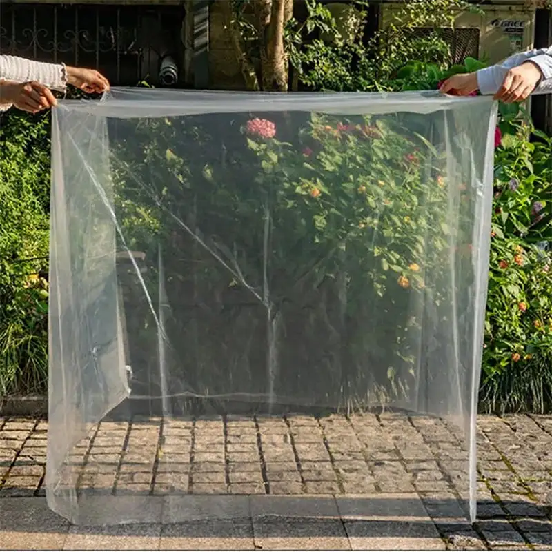 Bolsa de edredón resistente al agua al por mayor bolsas de polietileno planas transparentes bolsa de fondo cuadrado cubierta de embalaje de plástico