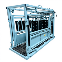 Chute d'encastrement pour bétail, très demandée, de qualité supérieure, facilement assemblable, avec structure métallique galvanisée, design écologique, hauteur de 6 pieds, modèle européen