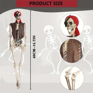 Esqueleto Gigante de Múmia de Cuerpo Completo para Decoración de Jardín Exterior de Halloween, Espeluznante y Terrorífico, Venta al por Mayor - Product Image 4