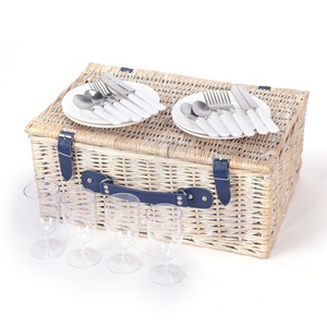 Saule matériel tissage à la main en gros panier de pique-nique paniers en osier bon marché avec couvercle - Product Image 4