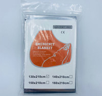 Couverture d'urgence thermique en feuille réfléchissante pour survie en extérieur, secours, camping, randonnée, trousses de premiers secours, vente en gros